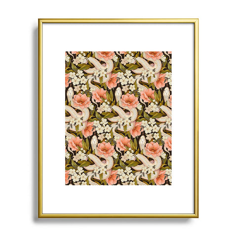 Avenie Enchanted Snake Metal Framed Art Print