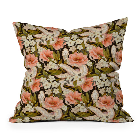 Avenie Enchanted Snake Throw Pillow