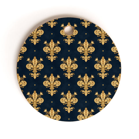 Avenie Fleur De Lis Cutting Board Round
