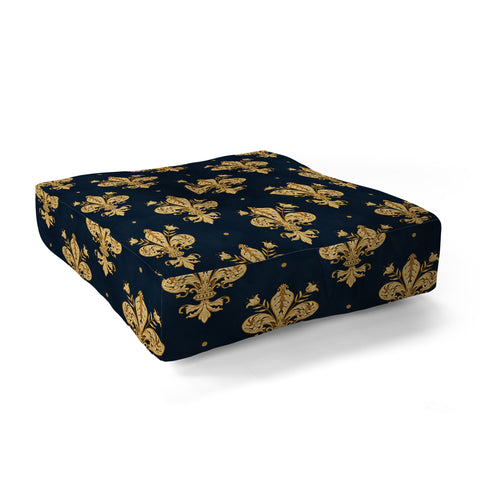 Avenie Fleur De Lis Floor Pillow Square
