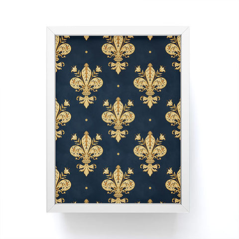 Avenie Fleur De Lis Framed Mini Art Print