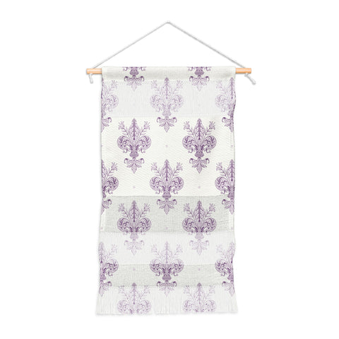 Avenie Fleur De Lis French Lavender Wall Hanging Portrait