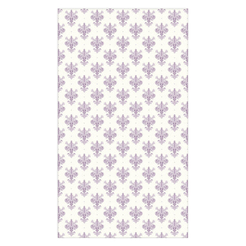 Avenie Fleur De Lis French Lavender Tablecloth