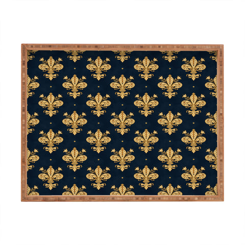 Avenie Fleur De Lis Rectangular Tray