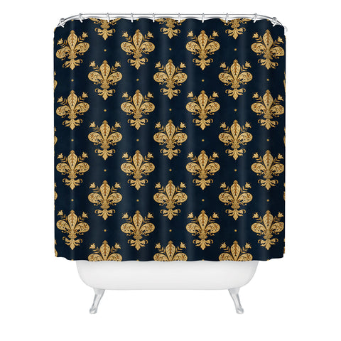 Avenie Fleur De Lis Shower Curtain