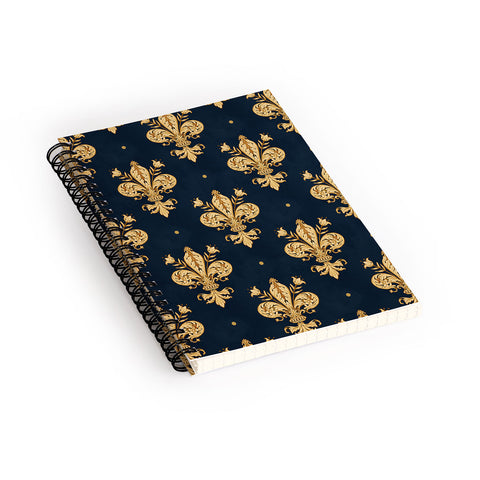 Avenie Fleur De Lis Spiral Notebook