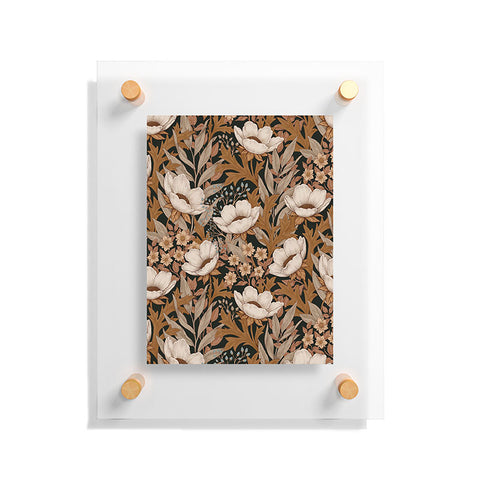 Avenie Floral Meadow Fall Neutrals Floating Acrylic Print