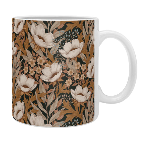 Avenie Floral Meadow Fall Neutrals Coffee Mug