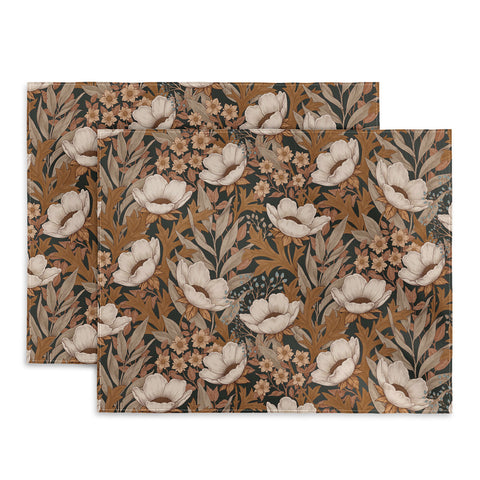 Avenie Floral Meadow Fall Neutrals Placemat