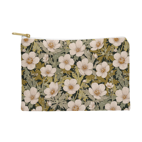 Avenie Floral Meadow Spring Green I Pouch