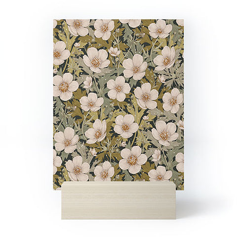 Avenie Floral Meadow Spring Green I Mini Art Print