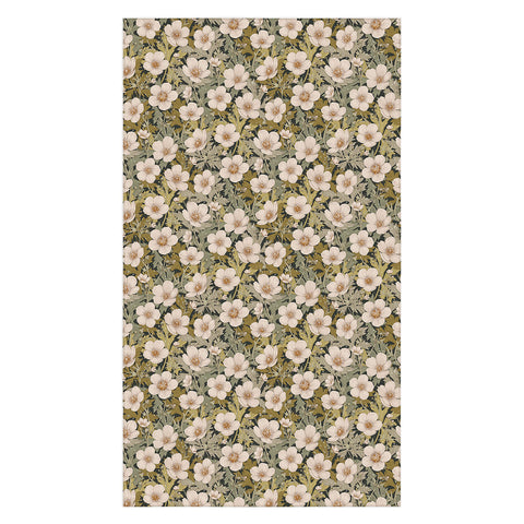 Avenie Floral Meadow Spring Green I Tablecloth