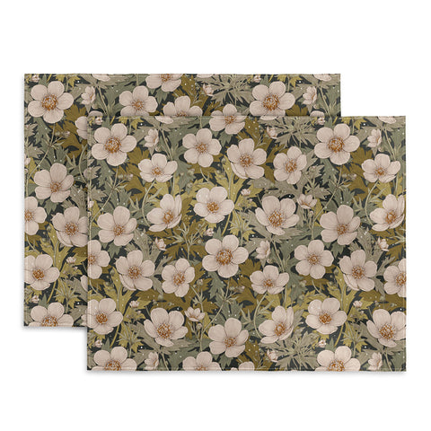 Avenie Floral Meadow Spring Green I Placemat