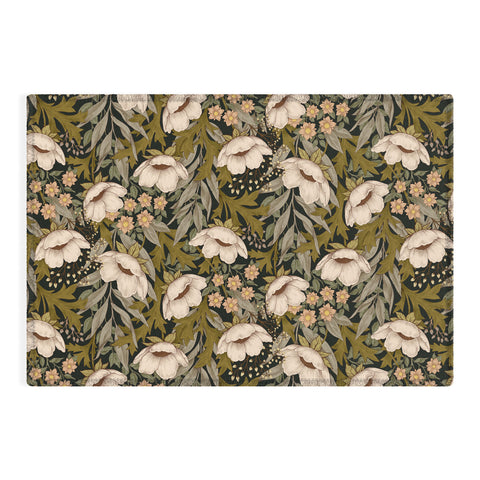 Avenie Floral Meadow Spring Green Outdoor Rug