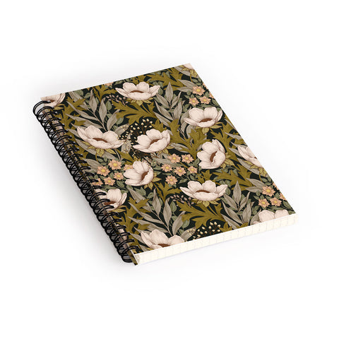 Avenie Floral Meadow Spring Green Spiral Notebook