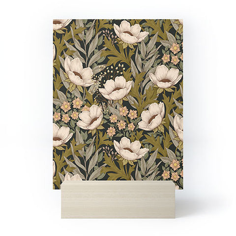Avenie Floral Meadow Spring Green Mini Art Print