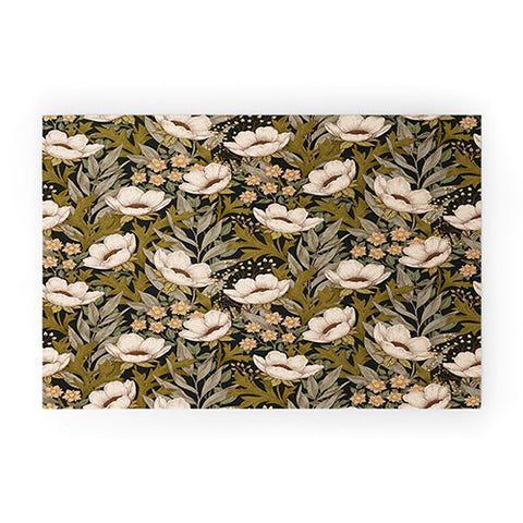 Avenie Floral Meadow Spring Green Welcome Mat