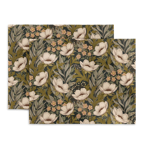 Avenie Floral Meadow Spring Green Placemat