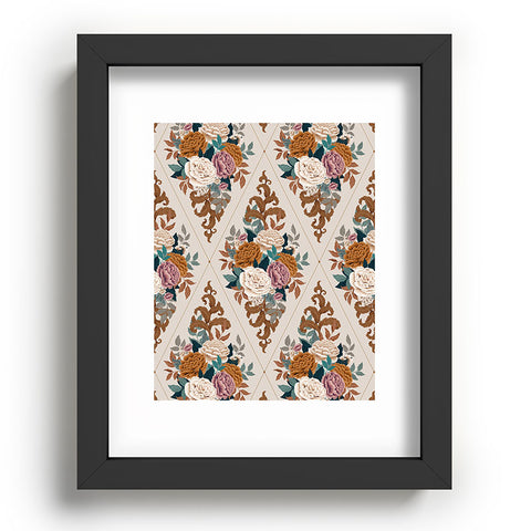 Avenie French Florals II Recessed Framing Rectangle