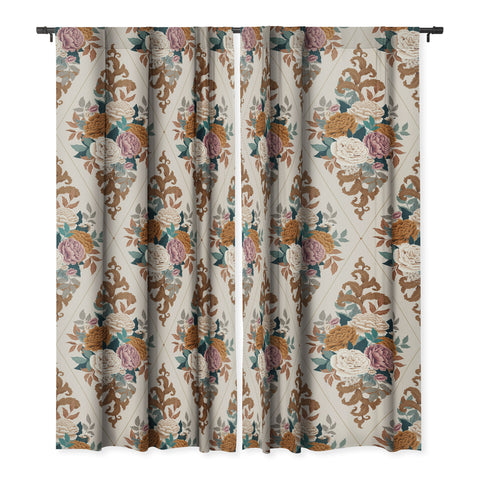 Avenie French Florals II Blackout Non Repeat