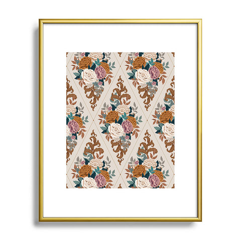 Avenie French Florals II Metal Framed Art Print