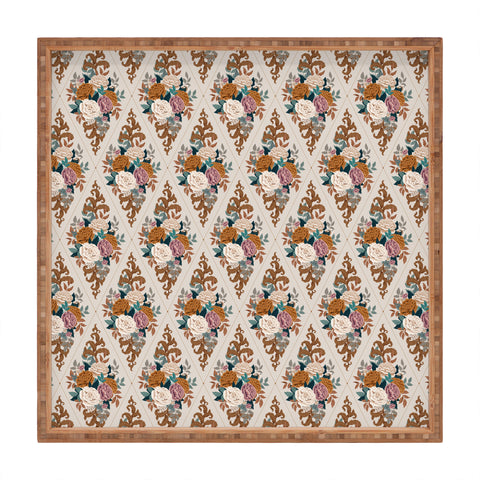Avenie French Florals II Square Tray