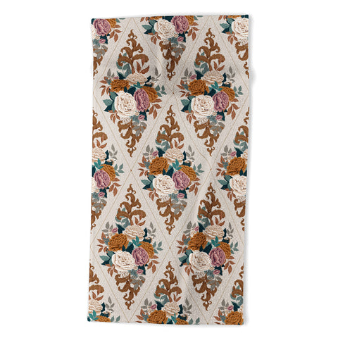 Avenie French Florals II Beach Towel