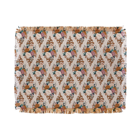 Avenie French Florals II Throw Blanket