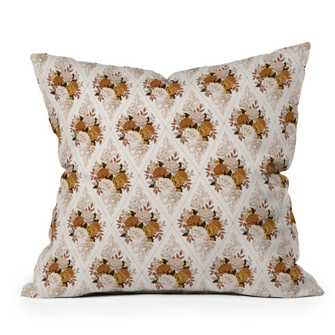 Avenie French Florals Throw Pillow