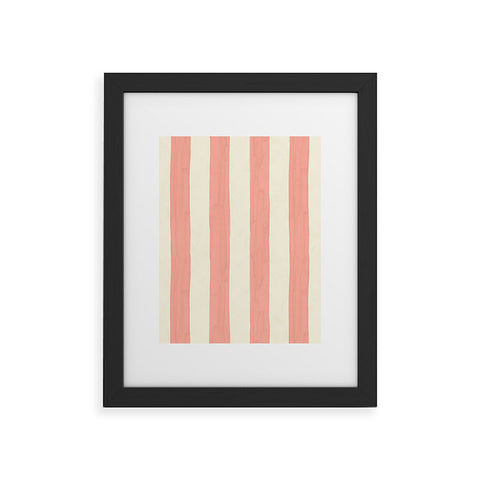 Avenie Fruit Salad Collection Stripes Framed Art Print