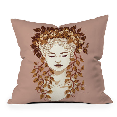 Avenie Goddess Planter Autumn Outdoor Throw Pillow