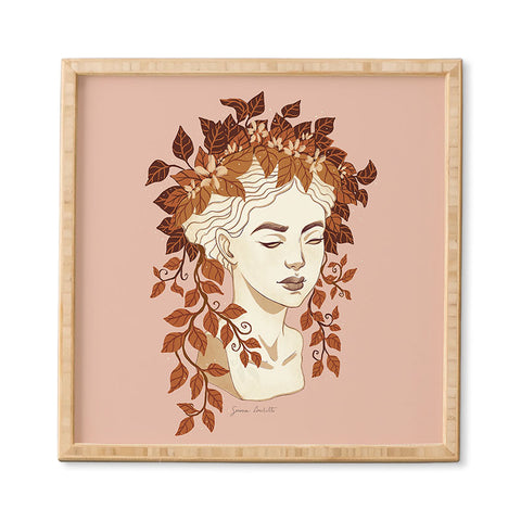 Avenie Goddess Planter Left Autumn Framed Wall Art