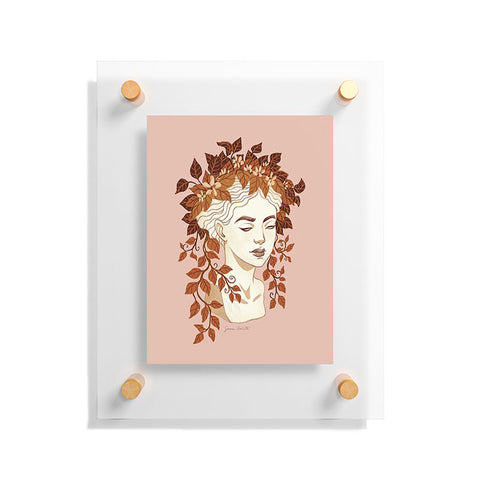 Avenie Goddess Planter Left Autumn Floating Acrylic Print