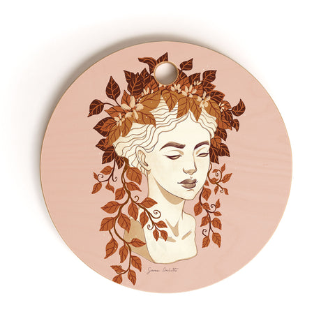 Avenie Goddess Planter Left Autumn Cutting Board Round