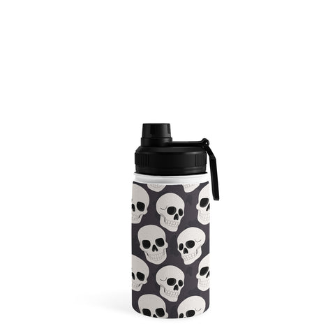 Avenie Goth Skulls Water Bottle