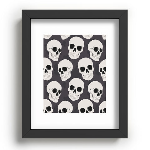 Avenie Goth Skulls Recessed Framing Rectangle