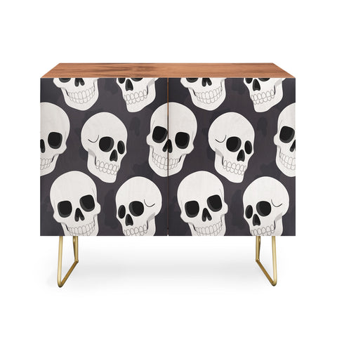 Avenie Goth Skulls Credenza