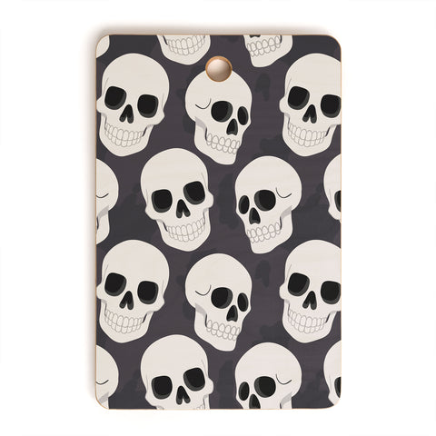 Avenie Goth Skulls Cutting Board Rectangle