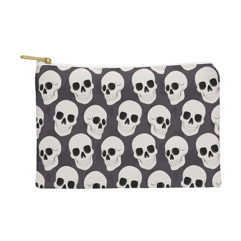 Avenie Goth Skulls Pouch
