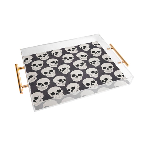 Avenie Goth Skulls Acrylic Tray