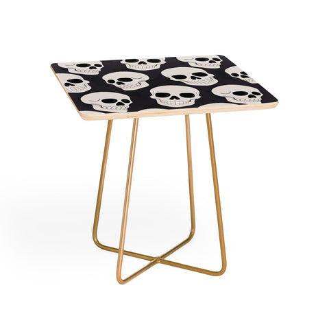Avenie Goth Skulls Side Table