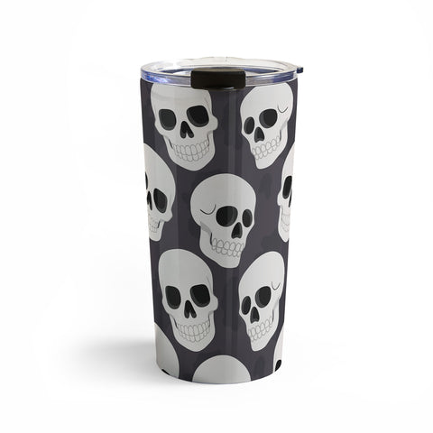 Avenie Goth Skulls Travel Mug
