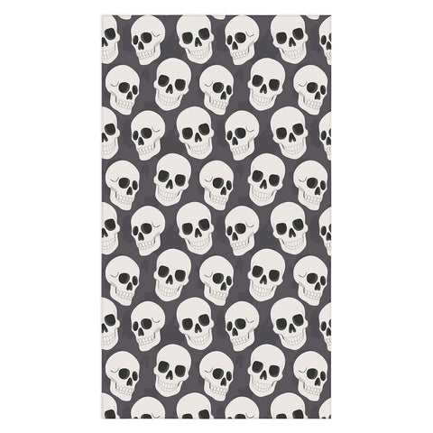 Avenie Goth Skulls Tablecloth
