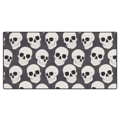 Avenie Goth Skulls Desk Mat
