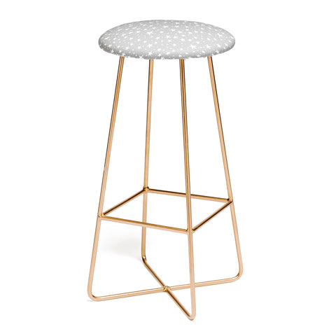 Avenie Grey Stars Bar Stool