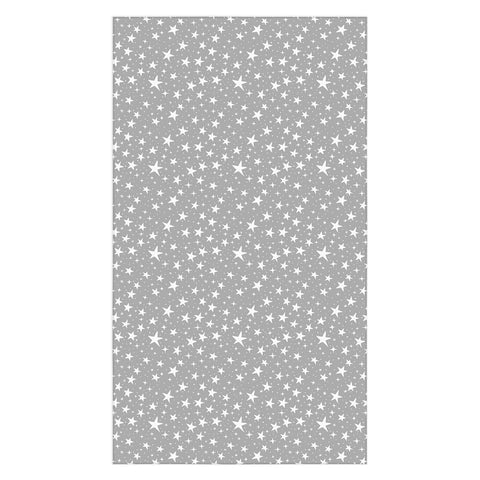 Avenie Grey Stars Tablecloth
