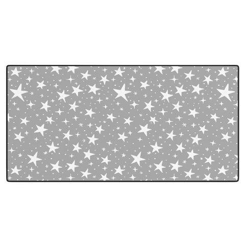 Avenie Grey Stars Desk Mat