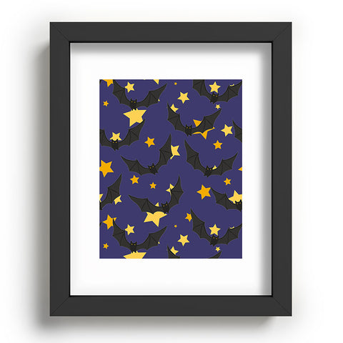 Avenie Halloween Bats Recessed Framing Rectangle