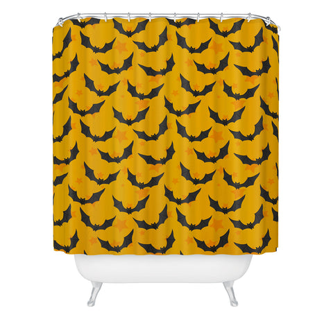 Avenie Halloween Bats I Shower Curtain