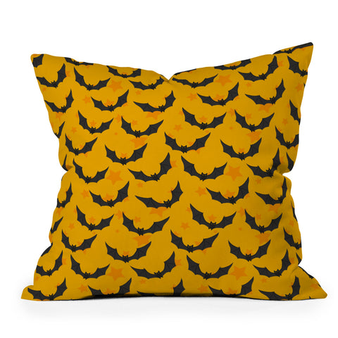 Avenie Halloween Bats I Throw Pillow